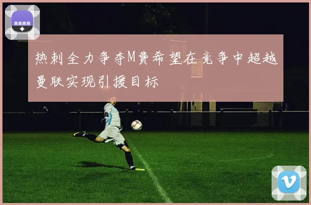 热刺全力争夺M费希望在竞争中超越曼联实现引援目标