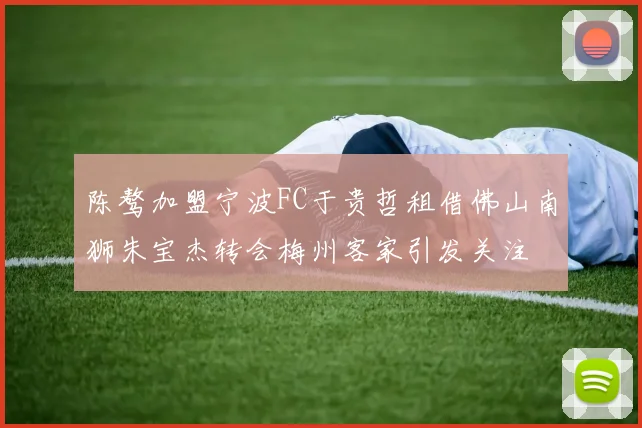 陈骜加盟宁波FC于贵哲租借佛山南狮朱宝杰转会梅州客家引发关注
